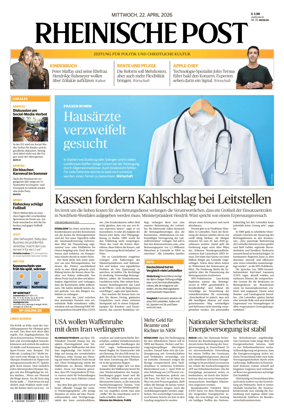 Cover of Rheinische Post Krefeld Kempen