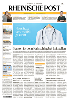 Cover of Rheinische Post - Monchengladbach and Korschenbroich