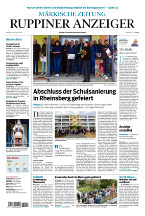 Cover of Ruppiner Anzeiger