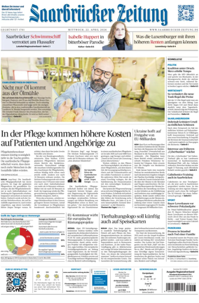 Cover of Saarbruecker Zeitung
