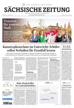 Cover of Sachsische Zeitung (Dresden)