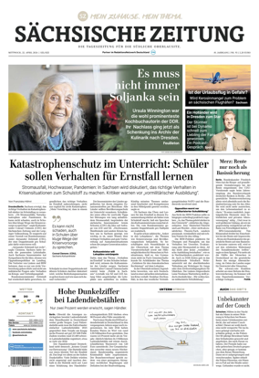 Cover of Sachsische Zeitung (Lobau-Zittau)