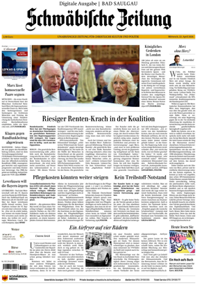 Cover of Schwabische Zeitung (Bad Saulgau)