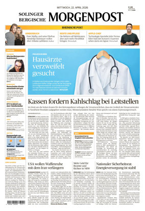 Cover of Solinger Bergische Morgenpost/Remscheid