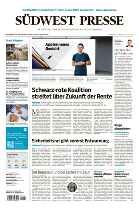Cover of Sudwest Presse