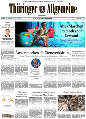 Cover of Thuringer Allgemeine (Nordhausen)