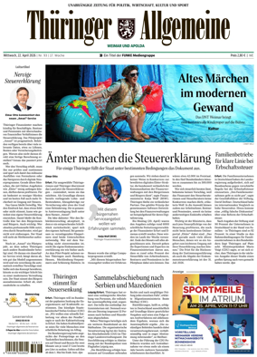 Cover of Thuringer Allgemeine (Weimar)