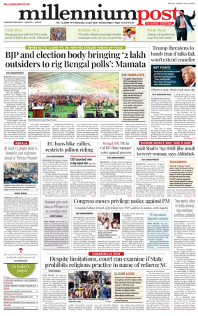 Cover of Millennium Post (Kolkata)