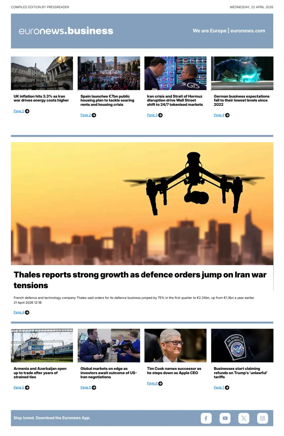 Cover of Euronews Business