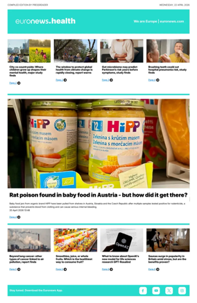 Cover of Euronews Health (English) Compiled Edition
