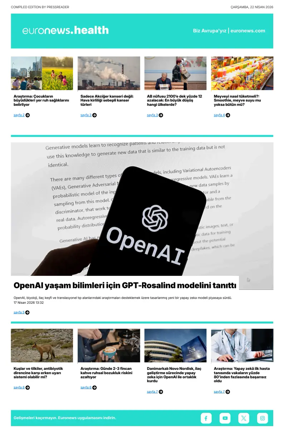 Cover of Euronews Health (Turkish) Compiled Edition