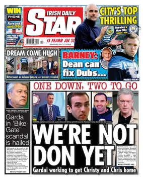 Cover of Irish Daily Star