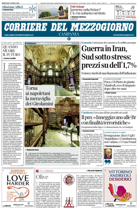 Cover of Corriere del Mezzogiorno (Campania)