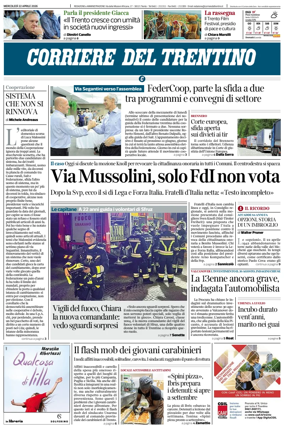 Cover of Corriere del Trentino