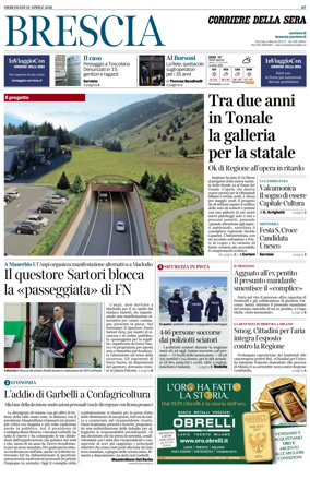 Cover of Corriere della Sera (Brescia)