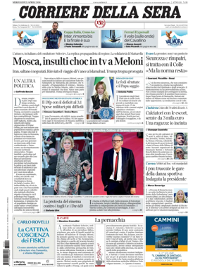 Cover of Corriere della Sera