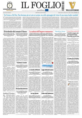 Cover of Il Foglio Quotidiano