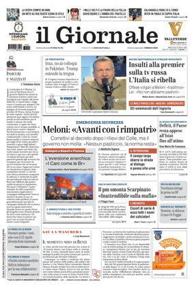 Cover of Il Giornale (Italy)