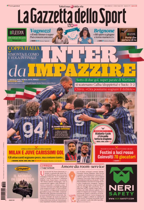 Cover of La Gazzetta dello Sport - Milano