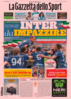 Cover of La Gazzetta dello Sport