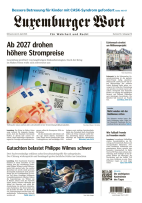 Cover of Luxemburger Wort