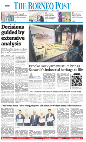 Cover of The Borneo Post (Sarawak)