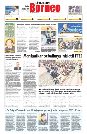 Cover of Utusan Borneo (Sarawak)
