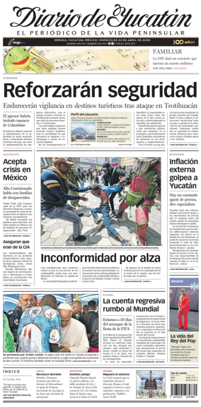 Cover of Diario de Yucatan