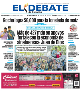 Cover of El Debate de Culiacan