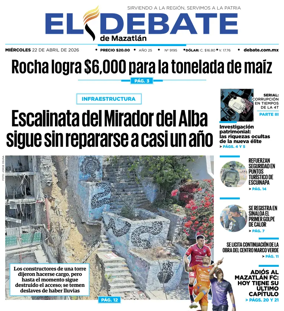Cover of El Debate de Mazatlan