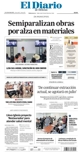 Cover of El Diario de Delicias