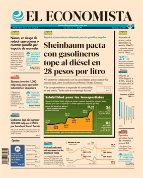 Cover of El Economista (Mexico)