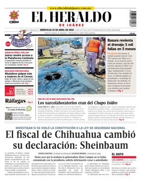 Cover of El Heraldo de Juarez