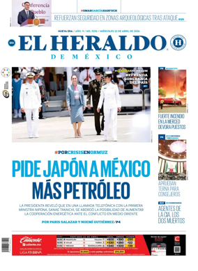 Cover of El Heraldo de Mexico