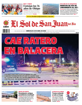 Cover of El Sol de San Juan del Rio