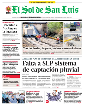 Cover of El Sol de San Luis Potosi