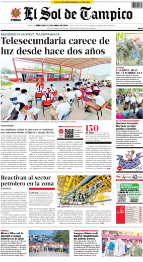 Cover of El Sol de Tampico
