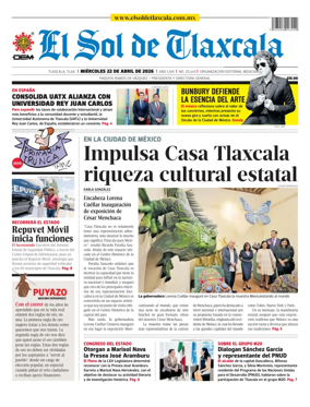 Cover of El Sol de Tlaxcala