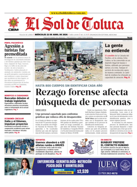 Cover of El Sol de Toluca