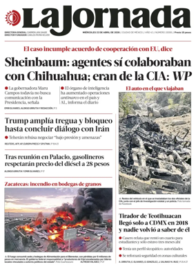 Cover of La Jornada