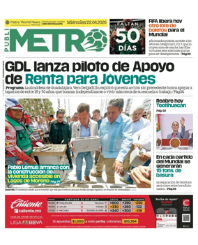 Cover of Publimetro Guadalajara