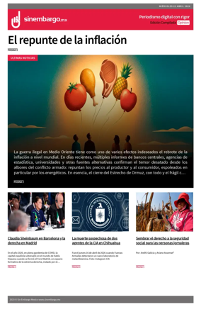 Cover of Sin Embargo Opinion