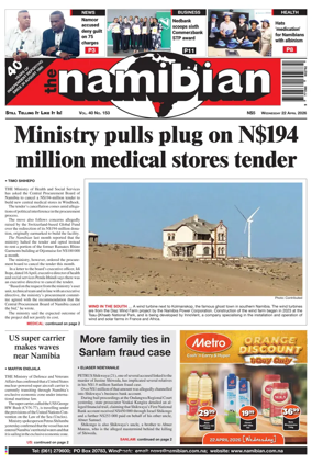 Cover of The Namibian