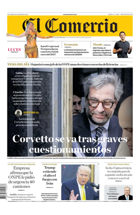 Cover of Diario El Comercio
