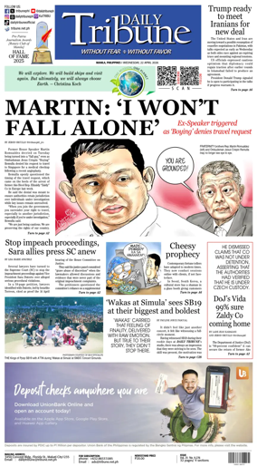 Cover of Daily Tribune (Philippines)