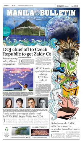 Cover of Manila Bulletin