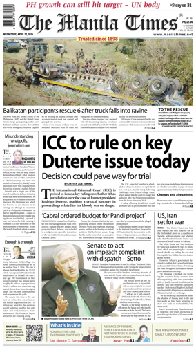 Cover of The Manila Times