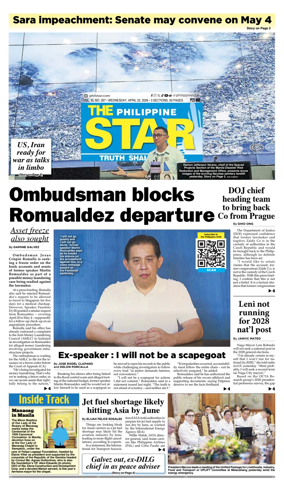 Cover of The Philippine Star