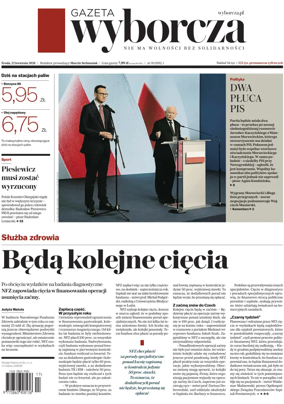 Cover of Gazeta Wyborcza