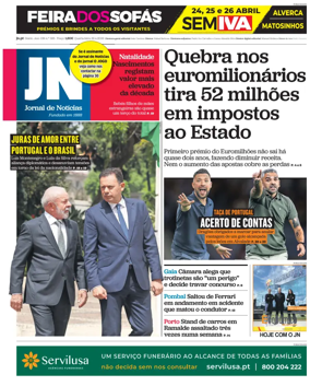 Cover of Jornal de Noticias